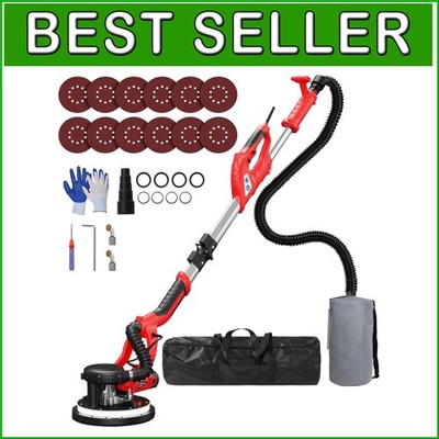 Ultimate Popcorn Ceiling Removal Sander with Vacuum, LED Light & Carry Bag-#$