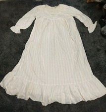 Vintage Victoria's Secret Gold Label Striped Cotton Nightgown READ