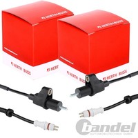 2X Herth+Buss ABS-SENSOR Raddrehzahl Hinten Passend FüR Renault Avantime Espace