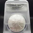 2004 American Silver Eagle ANACS MS69 Silver Dollar .999 Fine Silver 1oz