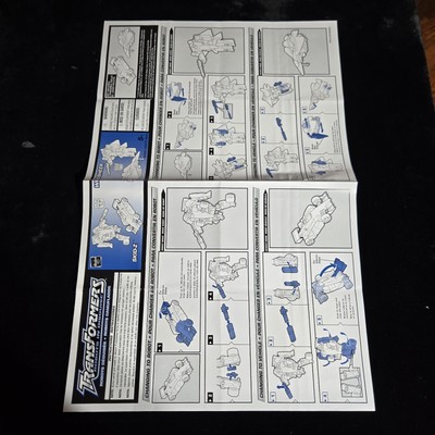 Original Transformers Instructions Dkidz Windsheer 2001 80581 80575