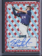 2022 Leaf Metal Perfect Game All-American Eric Bitonti Red Wave Auto Proof 1/1