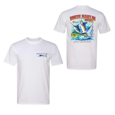 White Marlin Open 2026 Fishing T-Shirt   Ocean City Tournament Graphic Tee, Spor