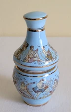 VTG Greek Venus Series Two-Tiered Empty Perfume Bottle 24K Gold Gilding