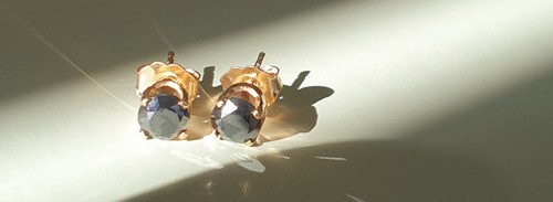 9ct Gold Black Diamond 0.50ct Earrings Studs - Picture 5 of 9