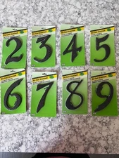 Hy-ko Die Cast aluminum 4.5 inch black numbers