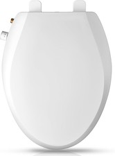 Elongated Bidet Toilet Seat with Quiet-Close, Non-Electric Bidet Mode with Du...