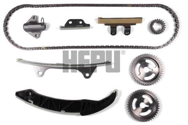 Steuerkettensatz Hepu 21 0589 FÜR Hyundai Steuerkette KIT Kettensatz Motor-image