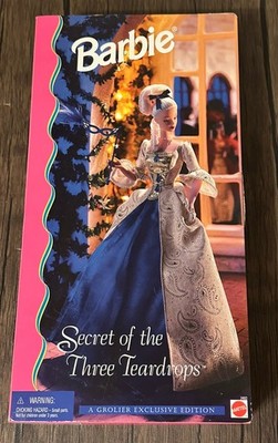 1999 Mattel Secret Of The Three Teardrops Barbie Doll Grolier Masquerade Ball