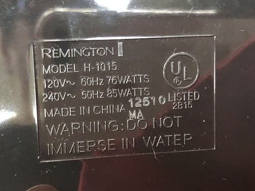 Vintage Remington Compact Ceramic 10 rulli caldi ionici per capelli con custodia da viaggio H-1015 usato in ottime condizioni - Foto 7 di 11