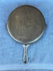 #8 GRISWOLD,cast iron skillet,BBL/EPU, pn 704 C, EX, Cond.,NR!