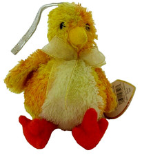 Ty Basket Beanies Chickie Yellow Easter Chick Plush Soft Toy With Tag