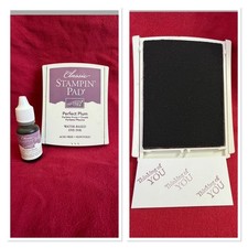 Stampin  Up Perfect Plum Ink Pad  NEW Refill   Retired   Excellent Condition