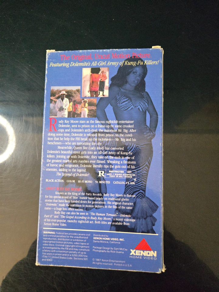 Dolemite Rudy Ray Moore & Talkin' Dirty After Dark VHS Film Bundle x2 ...