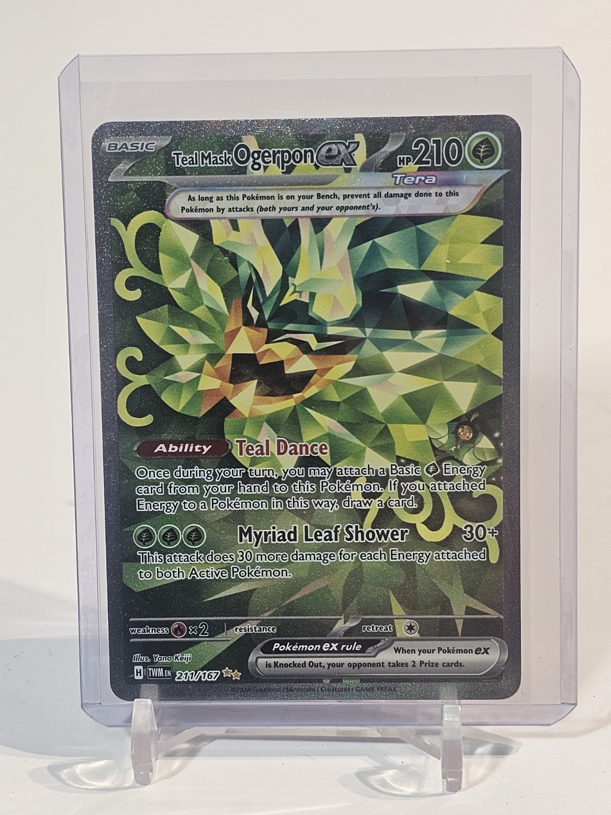 Pokemon TCG Teal Mask Ogerpon ex 211/167 Twilight Masquerade Special Rare NM