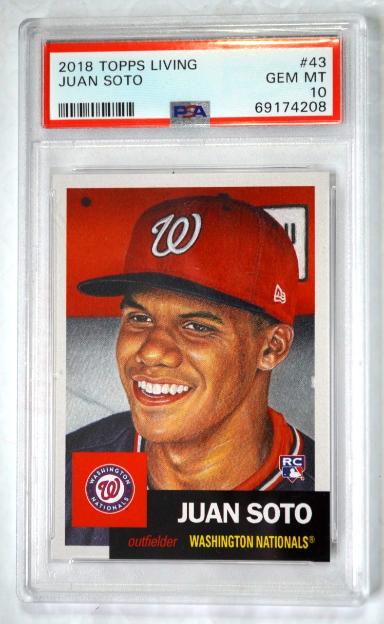 2018 Topps Living Set - Juan Soto #43 /28572 (RC) PSA 10