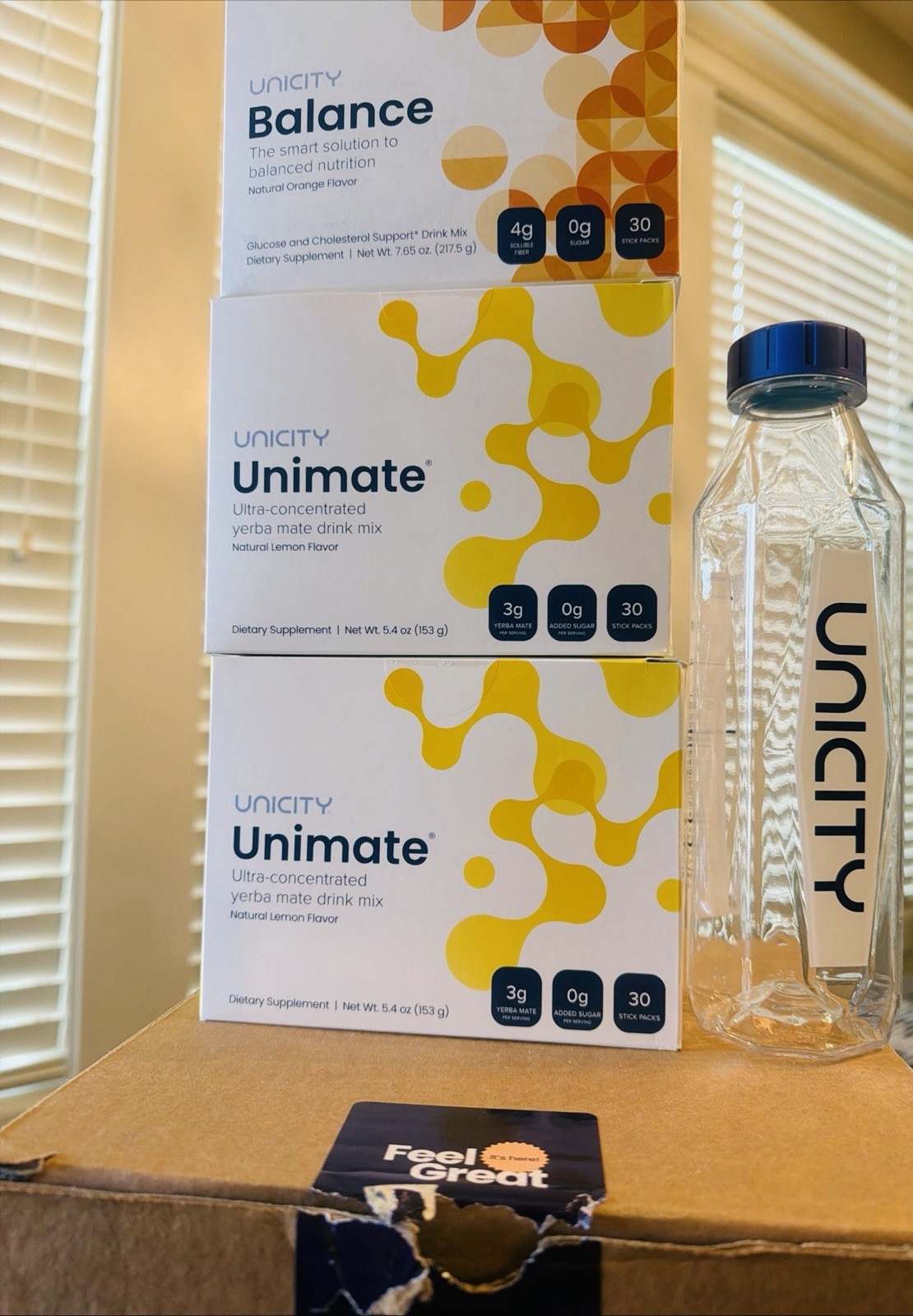 Unicity Feel Great System (2X 🍋Unimate + 1X 🍊Balance + Free Unicity ...