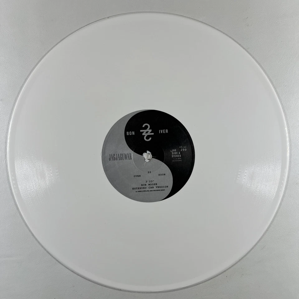 Bon Iver “20/10” Single 7”/Jagjaguwar JAG299 (EX) Ltd Ed White 2016 45RPM - Image 4 of 4