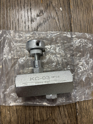 1PC New KC-03 18*1.5 Hydraulic Tube Type Oneway Throttle Valve Flow Control Valv