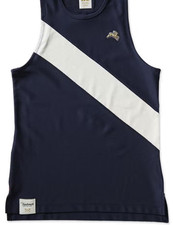 Tracksmith Van Cortlandt Women's Navy Singlet Tank Top Size Small Running Gym