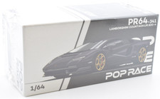 Pop Race Lamborghini Countach LPI 800-4 - Deep Black 1:64 Diecast Car PR640341