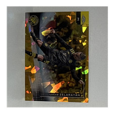 Lucas Zelarayan 2021 Topps Chrome MLS Gold Refractor /50 #19 Columbus Crew 37/50