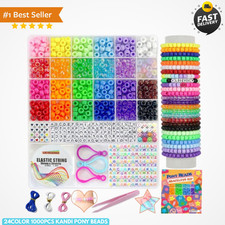DIY Bracelet Making Kit 1000PCS Pony Beads Letter Beads Jewelry Craft Set Crafts