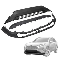 FOR 2019-2021 Toyota RAV4 Front Bumper Lower Grille and Valance Panel