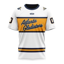 Personalized Atlanta Gladiators 2025-26 White Script Design 3D Hockey Fan