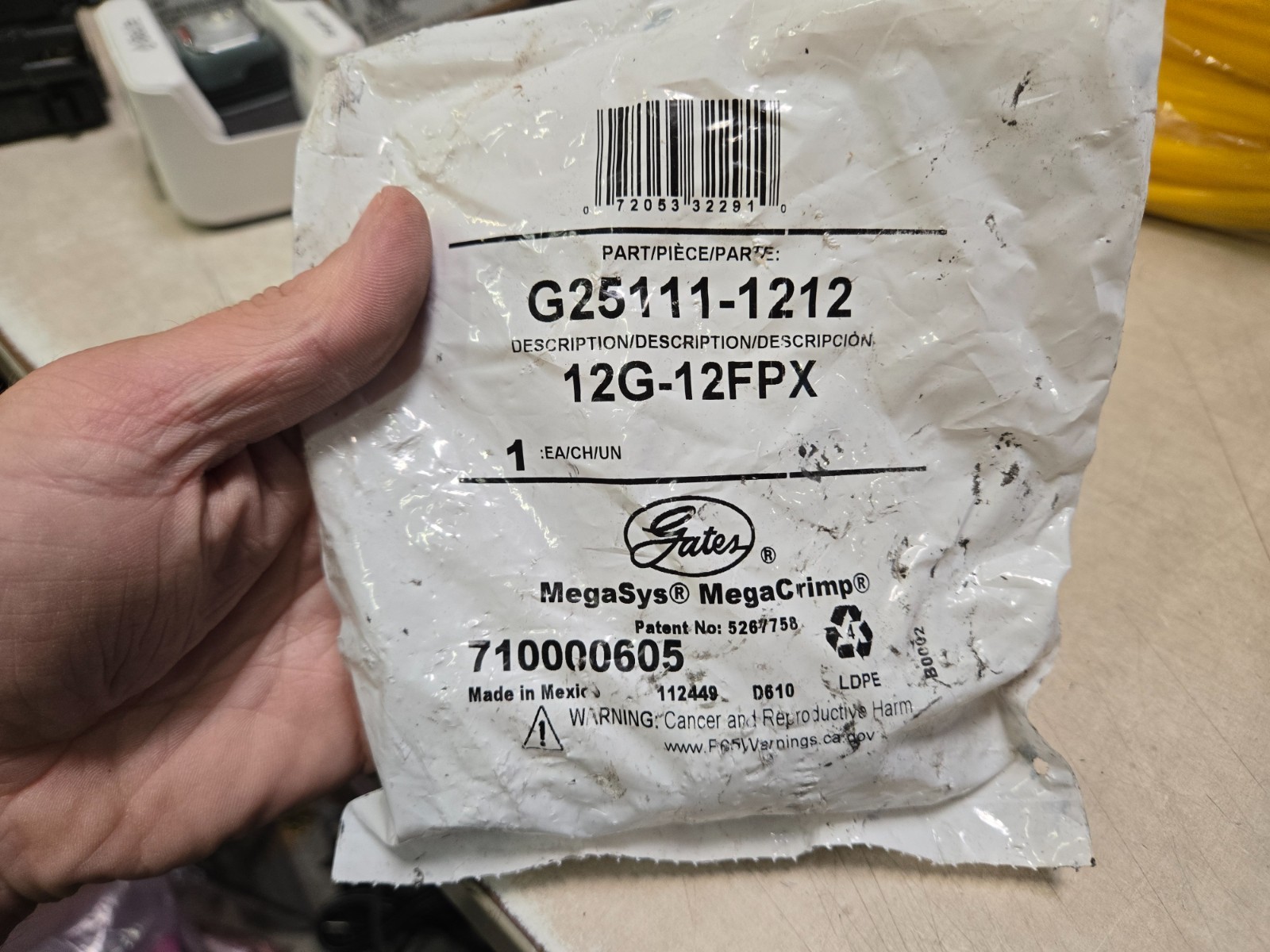 Gates G25111-1212 Female Pipe Swivel (NPSM - 30 Cone Seat) SEALED