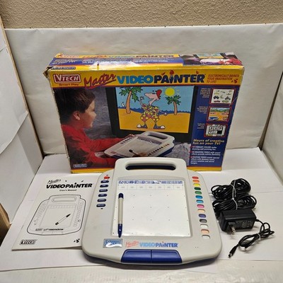Vintage 1990 s VTech Master Video Painter TV Drawing Pad With Pen & Box Tested
