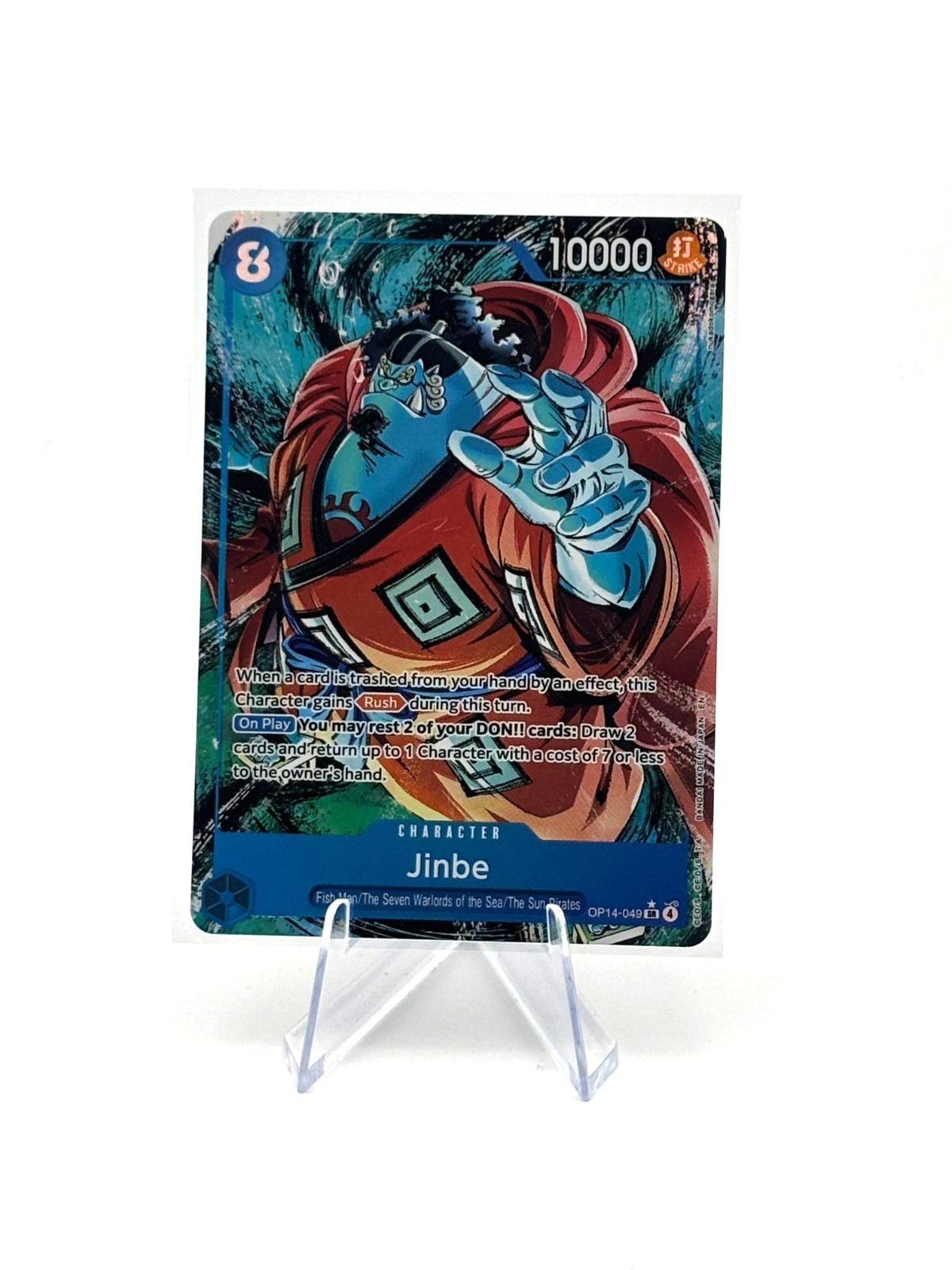 One Piece Jinbe Alt Art OP14-049 THE AZURE SEA'S SEVEN English