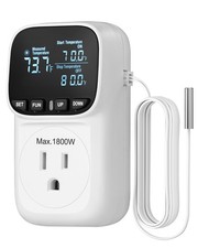 DEWENWILS Digital Temperature Controller, Thermostat Outlet Plug,Cyclic Timing