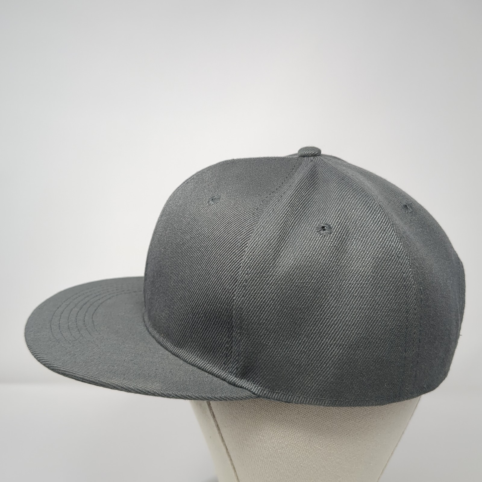 Unbranded Snapback Hat Gray Solid One Size Outdoo… - image 3
