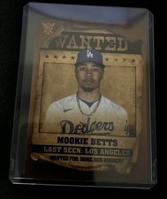 Topps 2021 Big League Mookie Betts Los Angeles Dodgers Wanted Insert #WT-2