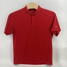 Nike Polo Shirt Mens XL Red Golf Tour Performance