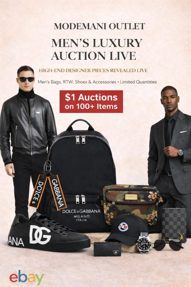 💎Men's Event! 1 USD Start on Luxury Brands — Don’t Miss It! SPECIAL LIVE