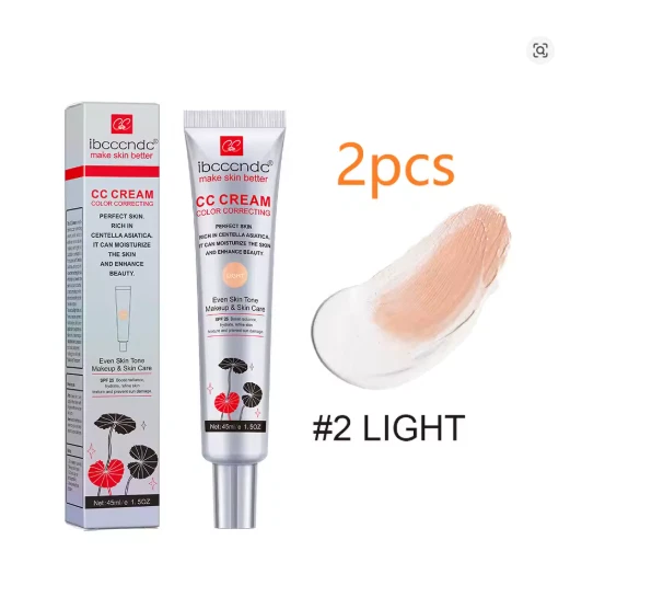 45ml Color Correcting CC Cream Facial Centella Asiatica Repair BB Cream Natural