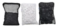Aquarium Filter 1lb Activated Carbon 30pcs Bio Ball 500g Ceramic Ring Combo