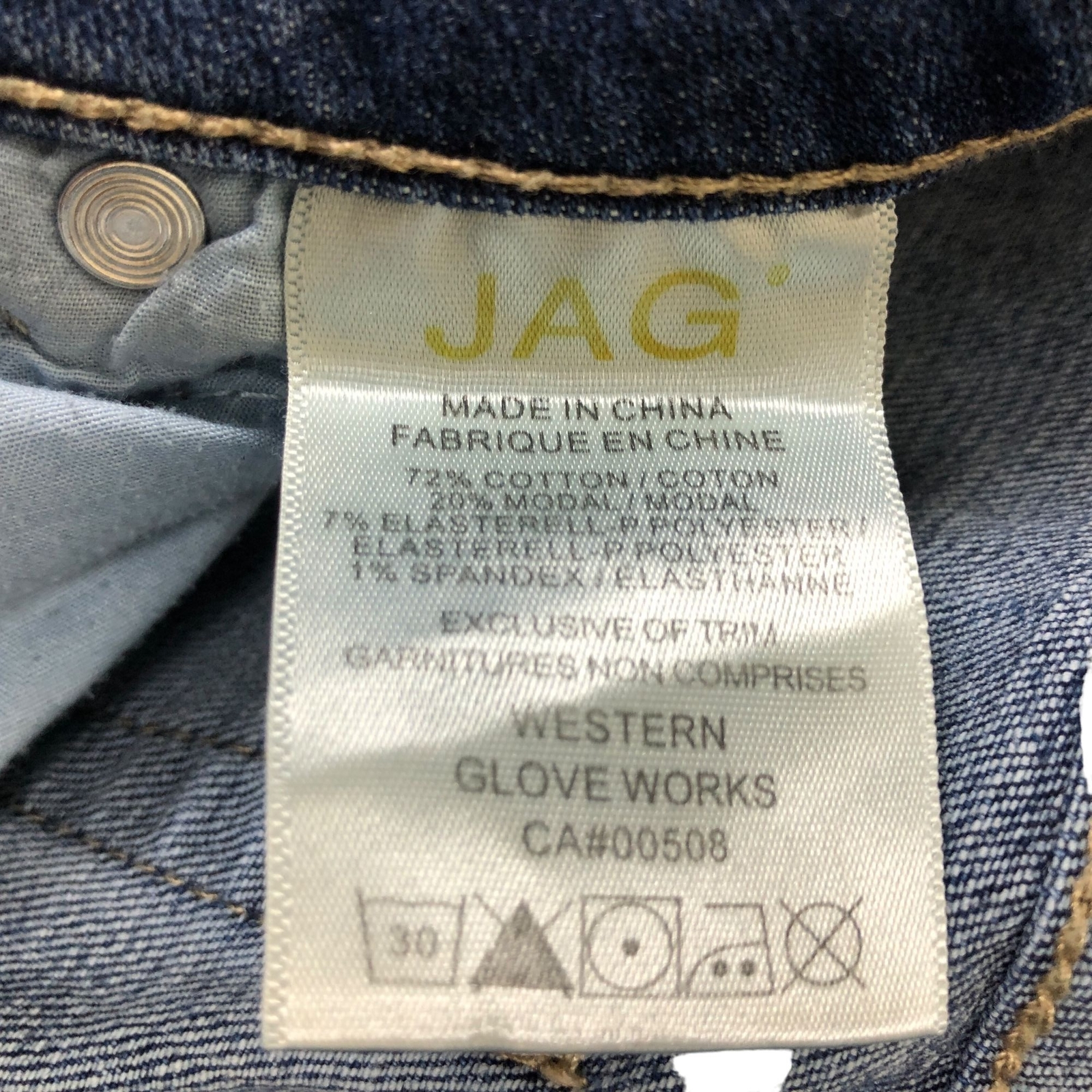 Jag Women's Girlfriend Jeans Sz 6 (30 X 29) Distressed Cotton Stretch Med Wash