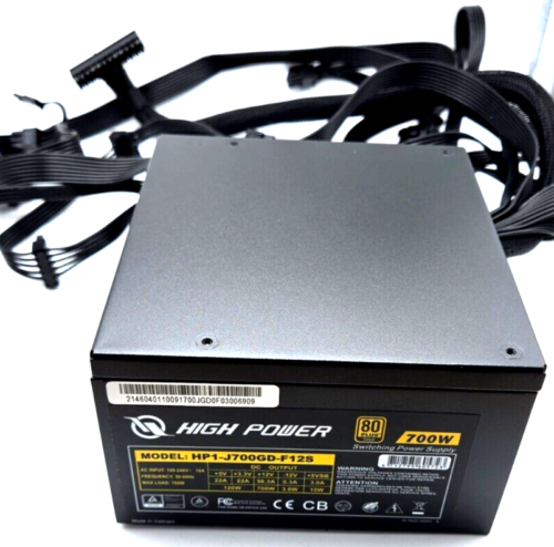 High Power HP1-J700GD-F12S 700W 80 Plus Gold Switching Power Supply - Picture 2 of 5