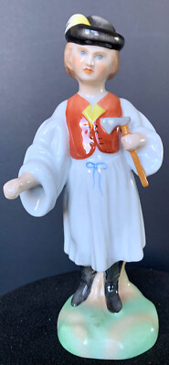 斧をもった少年　＃5503　ヘレンド　HEREND　ハンガリー　ヴィンテージ Vintage Herend Hungary 5503 Boy With Axe Or Hatchet Figurine | eBay