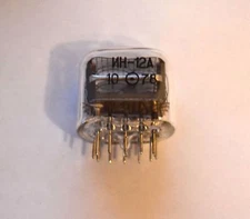 IN-12 NIXIE TUBES 100% GARANTY WORKING IN12 IN-12A IN-12B IN12A IN-12B