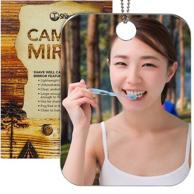 Antifog Camping Mirror For Shower Shaving Signaling And More | Fogless Bathroom 