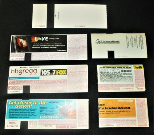 Vintage Ticket Stubs Rolling Stones Tina Turner Paul McCartney Jagger Streisand - Picture 2 of 5