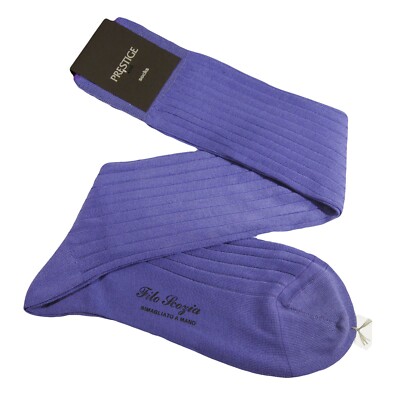 PRESTIGE (2 PAIA)CALZE UOMO LUNGHE COLORATE FILO SCOZIA