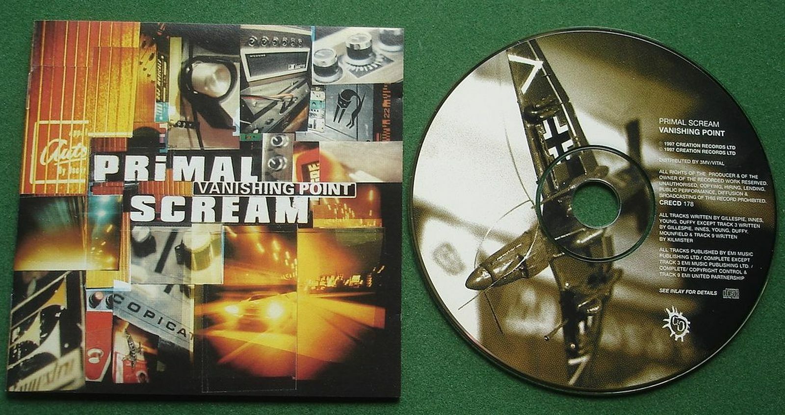 Primal Scream Vanishing Point inc Kowalski / Star / Burning Wheel + CD