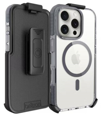 Clear MagSafe Case with Belt Clip Holster - iPhone 16 Series