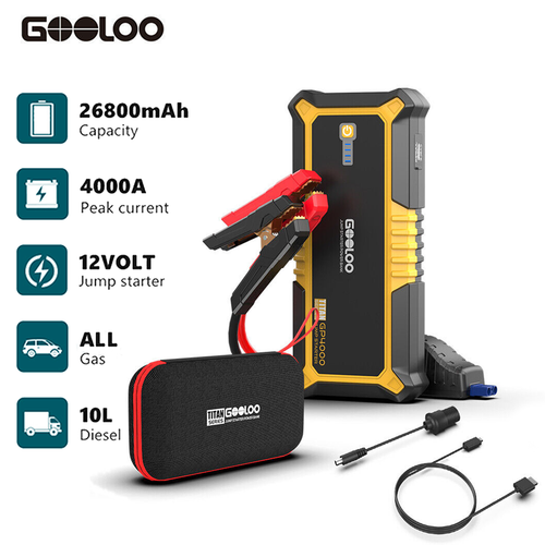 🔥GOOLOO Jump Starter 4000A 26800mAh Portable Power Bank Battery Charger
