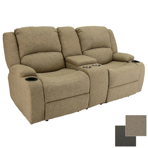 Charles 70" Cloth Powered Double RV Wall Hugger Recliner Sofa Couch Furniture